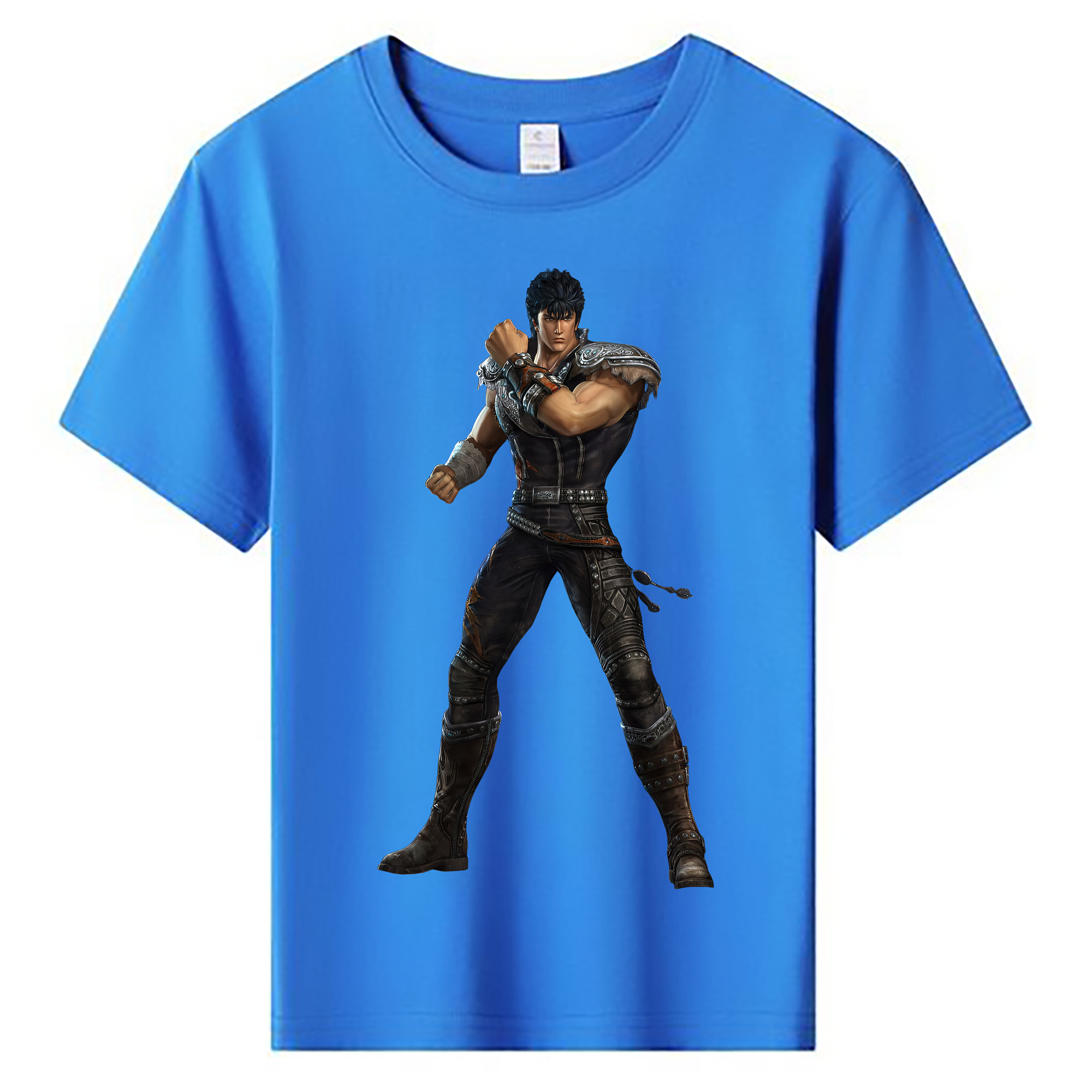 （画像用） 北斗の拳 Fist of the North Star 綿100％キッズTシャツ（フロントプリント）